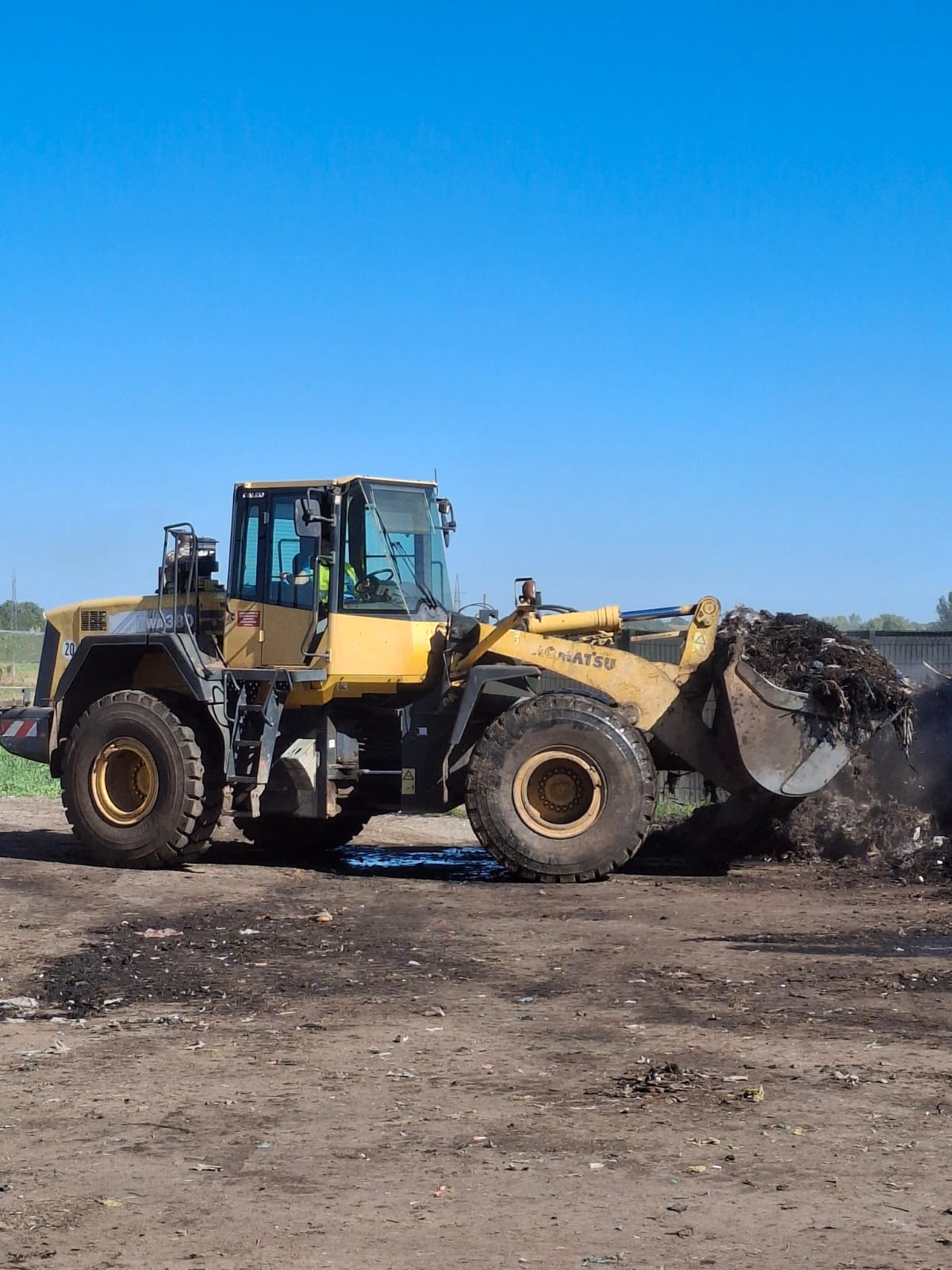 Work Display at the Composting Facility